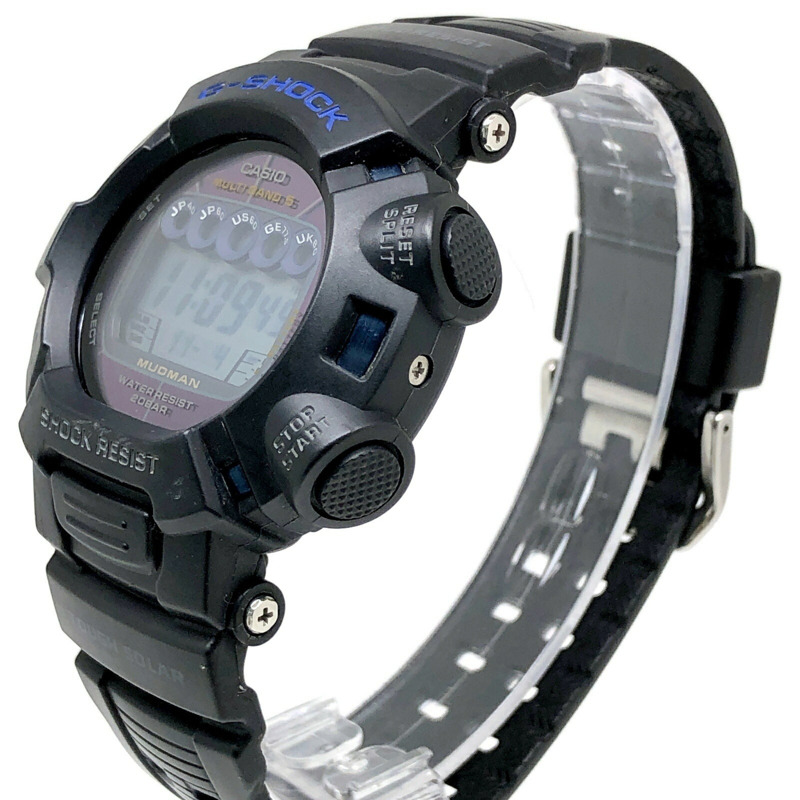 卡西歐 G-SHOCK GW-9025C-1 25週年紀念版 Mudman Master 藍色腕錶,電波太陽能,五局電波接收,防塵防泥,2007年11月發售,Mikunigaoka 商店,ITUGPY1L7MSN-2