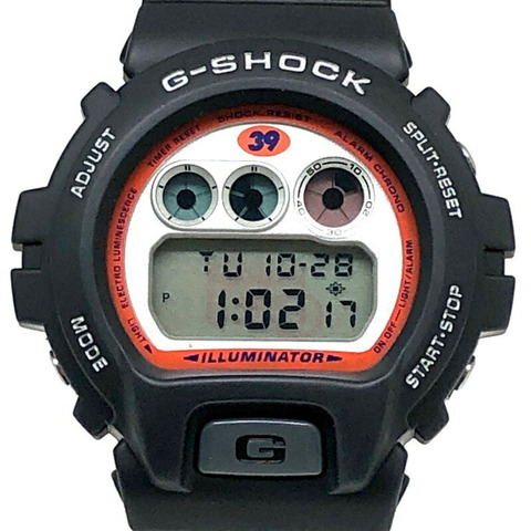 卡西歐 G-SHOCK DW-6900BSK-9 手錶，高田道場與櫻庭和志合作款，限量版型號 SAKU39，KSEL 字樣，2001 年發售，三國丘店，IT30L9ZMO61I