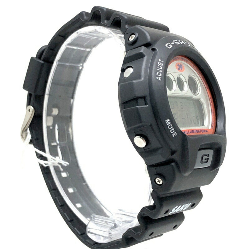 卡西歐 G-SHOCK DW-6900BSK-9 手錶,高田道場與櫻庭和志合作款,限量版型號 SAKU39,KSEL 字樣,2001 年發售,三國丘店,IT30L9ZMO61I-1