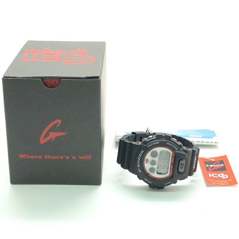 卡西歐 G-SHOCK DW-6900BSK-9 手錶,高田道場與櫻庭和志合作款,限量版型號 SAKU39,KSEL 字樣,2001 年發售,三國丘店,IT30L9ZMO61I-9