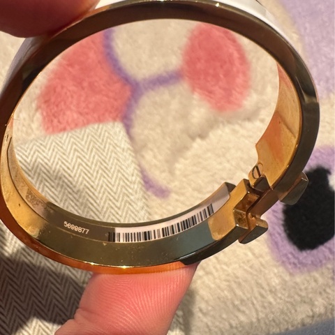 愛馬仕玫瑰金H手環PM