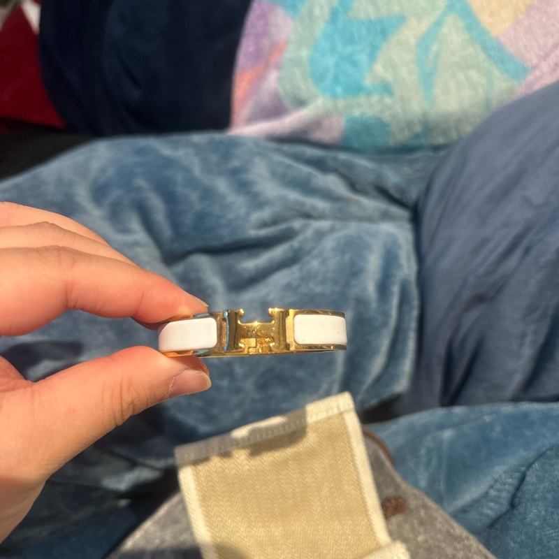 愛馬仕玫瑰金H手環PM-5