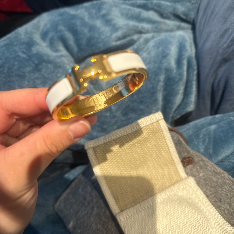 愛馬仕玫瑰金H手環PM-7