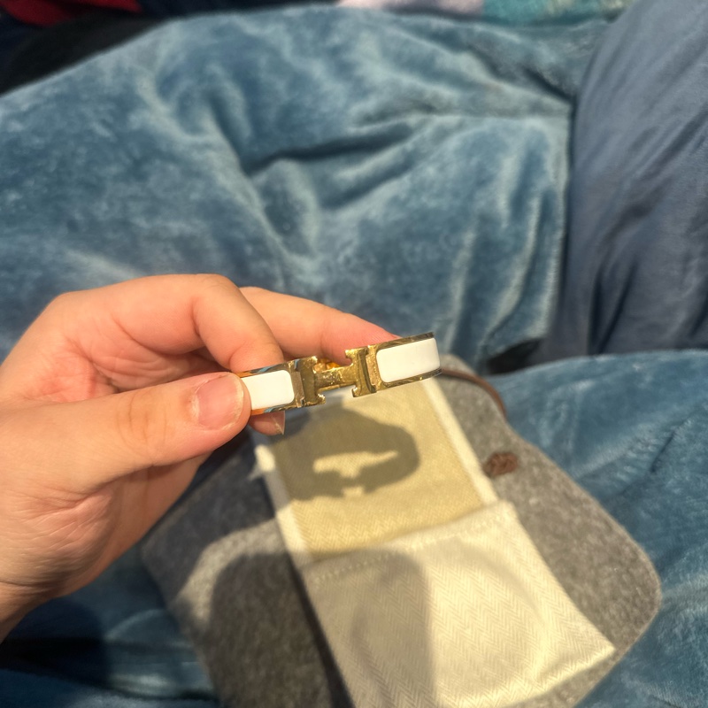 愛馬仕玫瑰金H手環PM-9