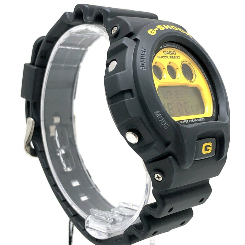 卡西歐 G-SHOCK DW-6900BHTG-9 阪神虎 2003 聯名款腕錶,黑黃配色,2003 年 3 月發售,三國丘店,IT9OVTPR5B05-1