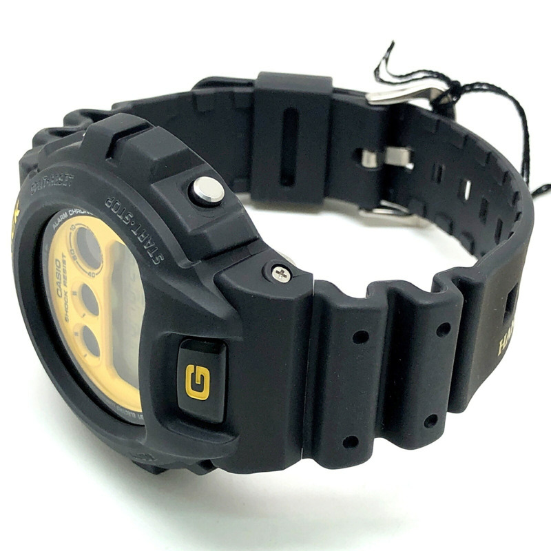 卡西歐 G-SHOCK DW-6900BHTG-9 阪神虎 2003 聯名款腕錶,黑黃配色,2003 年 3 月發售,三國丘店,IT9OVTPR5B05-4
