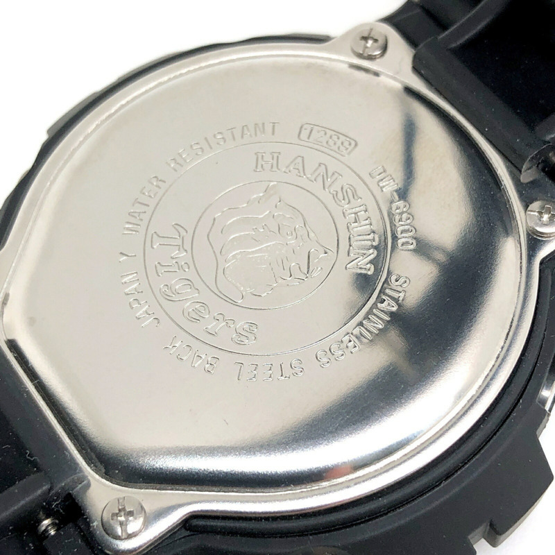 卡西歐 G-SHOCK DW-6900BHTG-9 阪神虎 2003 聯名款腕錶,黑黃配色,2003 年 3 月發售,三國丘店,IT9OVTPR5B05-7