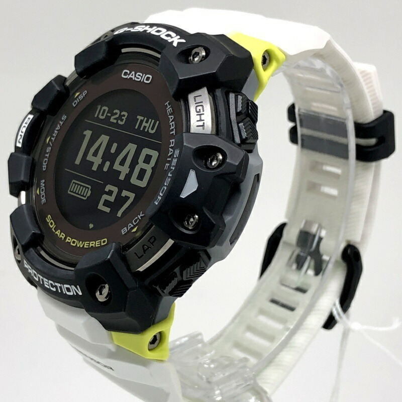 卡西歐 G-SHOCK G-SQUAD 智慧手錶 GBD-H1000-1A7,配備藍牙、GPS、光學感測器、加速度計、心率監測、USB 充電、太陽能輔助充電和 FIRSTBEAT 訓練分析功能。 2020 年 5 月發布。可在 Mikunigaoka 商店購買。 ITCOQ0ECIQJ4-2