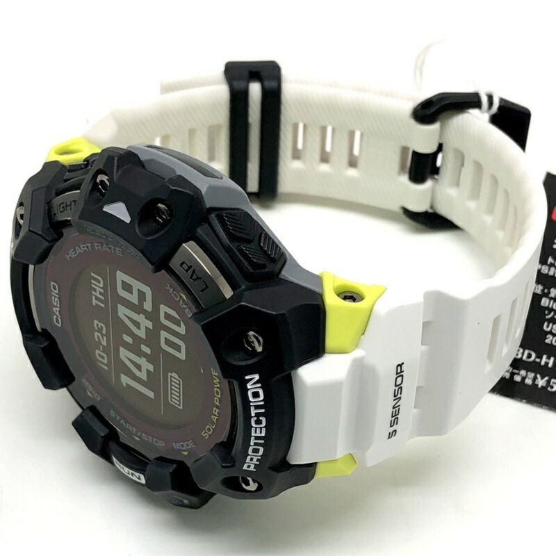 卡西歐 G-SHOCK G-SQUAD 智慧手錶 GBD-H1000-1A7,配備藍牙、GPS、光學感測器、加速度計、心率監測、USB 充電、太陽能輔助充電和 FIRSTBEAT 訓練分析功能。 2020 年 5 月發布。可在 Mikunigaoka 商店購買。 ITCOQ0ECIQJ4-4