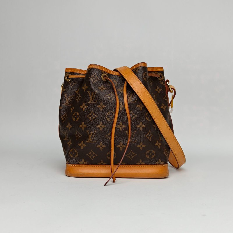 LOUIS VUITTON NOÉ水桶包BB22老花PVC金扣2015肩背包-0