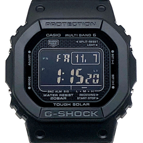 卡西歐 G-SHOCK GW-5000HS-1 手錶，電波太陽能，支援六局電波接收，金屬錶殼，LED 背光，生質塑膠旋入式後蓋，DLC 塗層，黑色錶盤，預計 2025 年 2 月發售，Mikunigaoka 商店，ITN9HQBV20F0