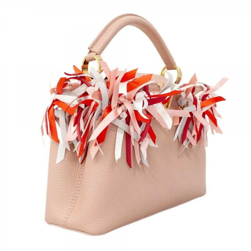 路易威登 Taurillon Capucines BB 手提包,粉紅色,女士兩用包-1