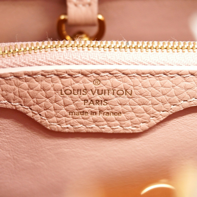 路易威登 Taurillon Capucines BB 手提包,粉紅色,女士兩用包-4