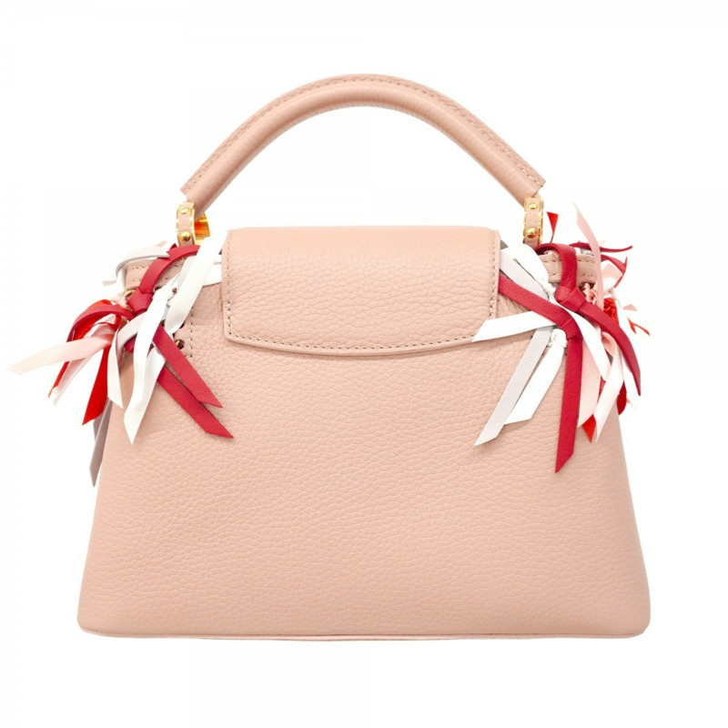 路易威登 Taurillon Capucines BB 手提包,粉紅色,女士兩用包-9