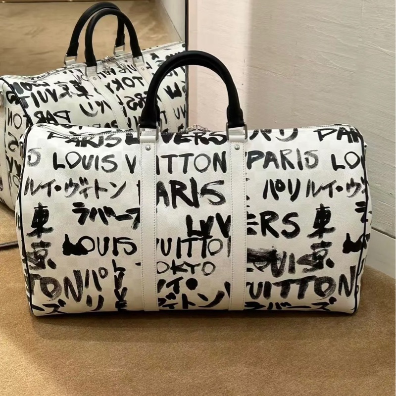 Louis Vuitton LV x Nigo 聯名系列 Keppball 50 旅行袋-5
