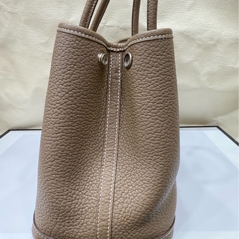 Hermes 大象灰 花园30 c刻 手提包-4