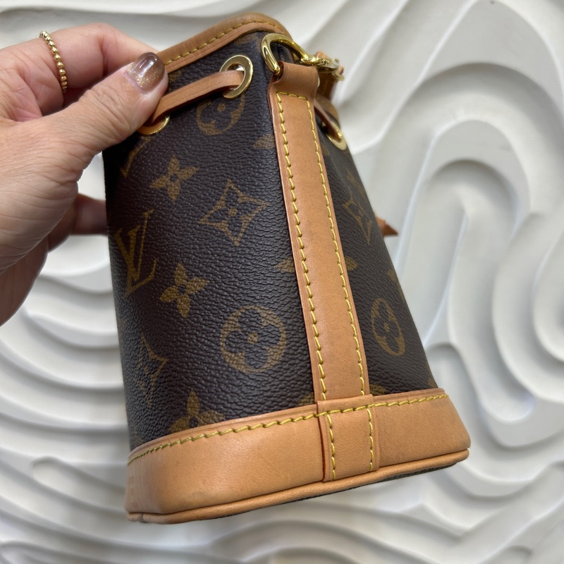 LV 原花Nano Noe束口手提斜背包-2