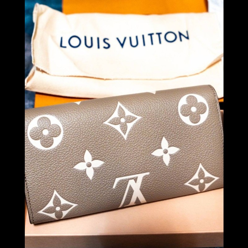 LV Sarah錢包 斑鳩灰色/奶油色 （Louis Vuitton）-0