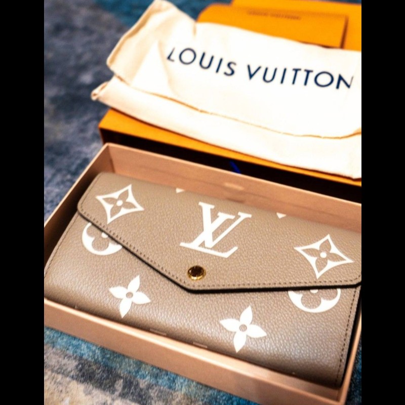 LV Sarah錢包 斑鳩灰色/奶油色 （Louis Vuitton）-2
