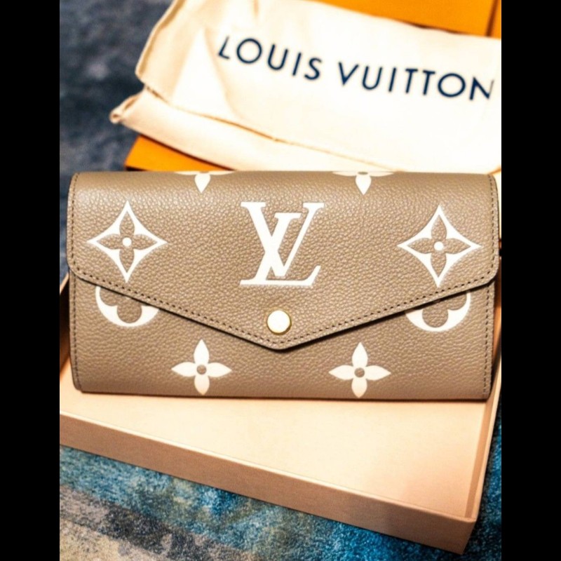 LV Sarah錢包 斑鳩灰色/奶油色 （Louis Vuitton）-5