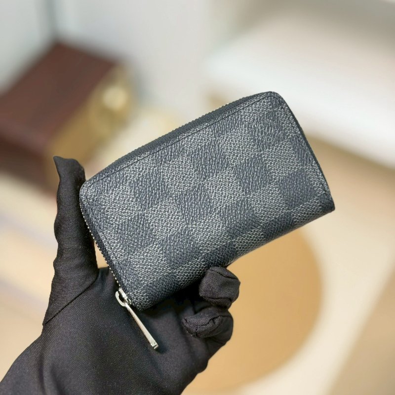 🏷LV.黑棋盤格卡夾零錢包 N63076-1