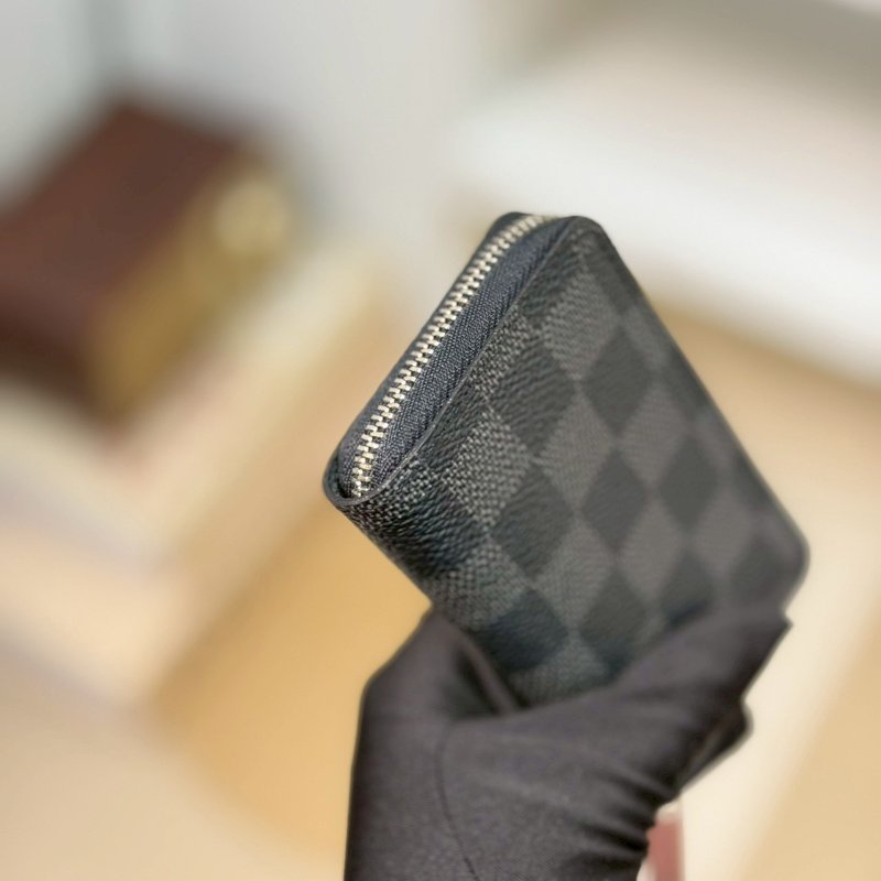 🏷LV.黑棋盤格卡夾零錢包 N63076-4