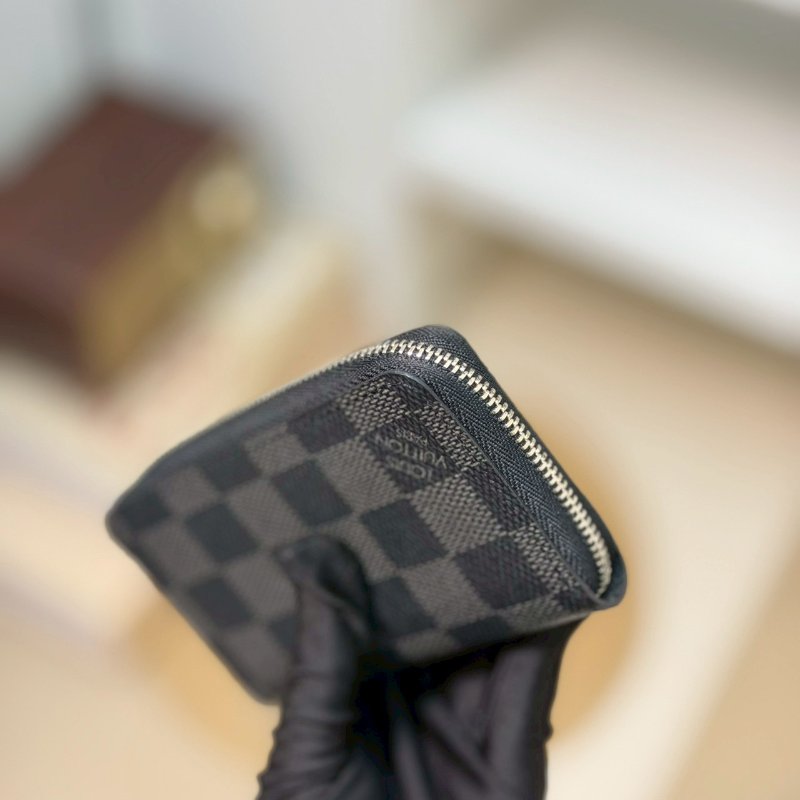 🏷LV.黑棋盤格卡夾零錢包 N63076-9