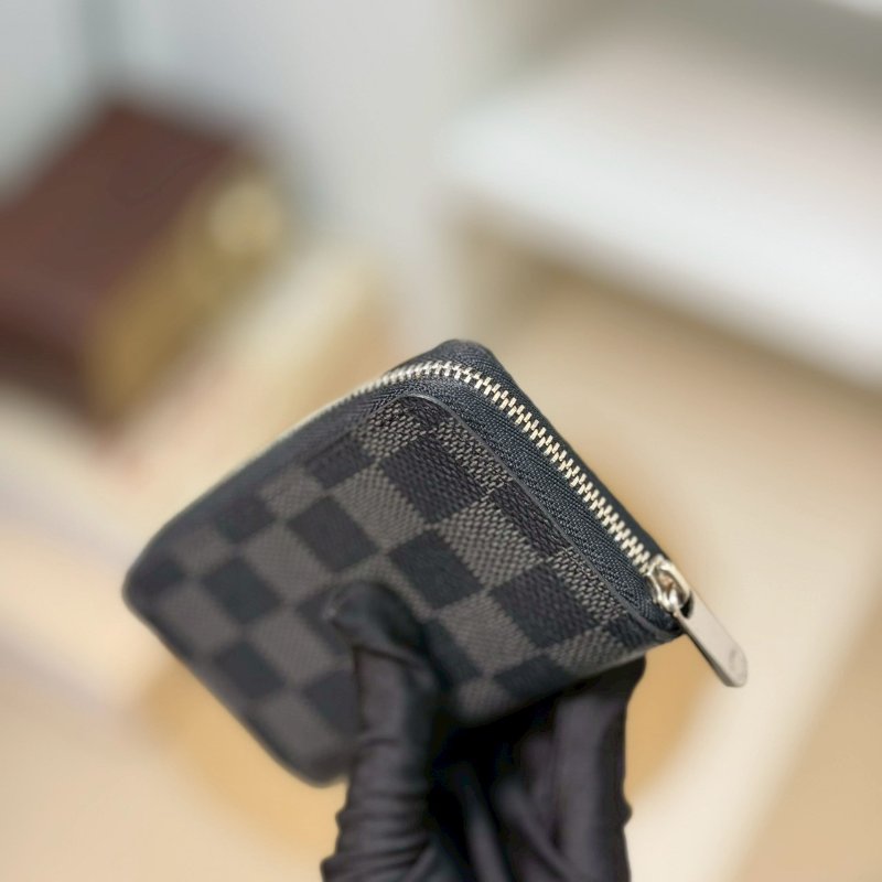 🏷LV.黑棋盤格卡夾零錢包 N63076-11