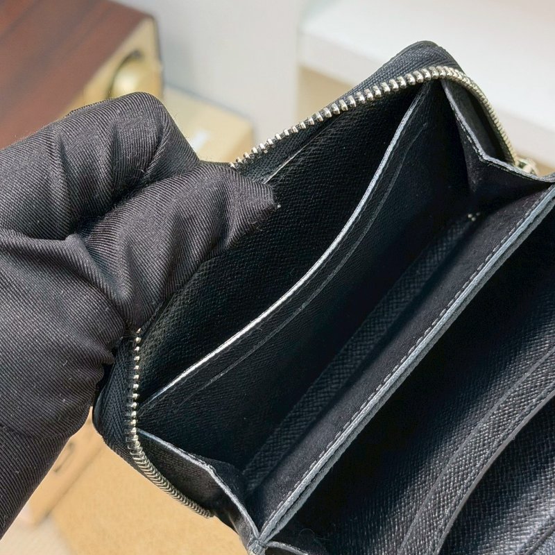 🏷LV.黑棋盤格卡夾零錢包 N63076-17