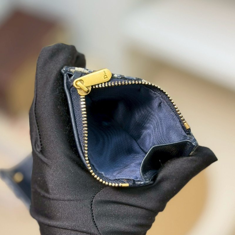 🏷Dior.Saddle Lotus 緹花三折短夾-20