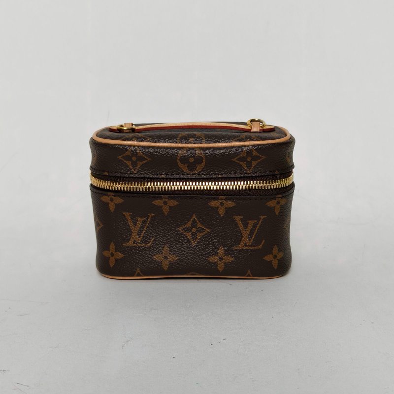 LOUIS VUITTON Nice化妝包Nano14老花PVC晶片肩背包-0