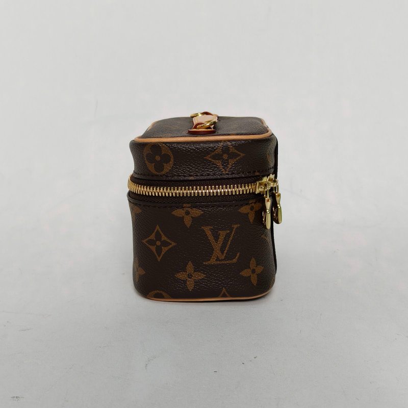 LOUIS VUITTON Nice化妝包Nano14老花PVC晶片肩背包-1
