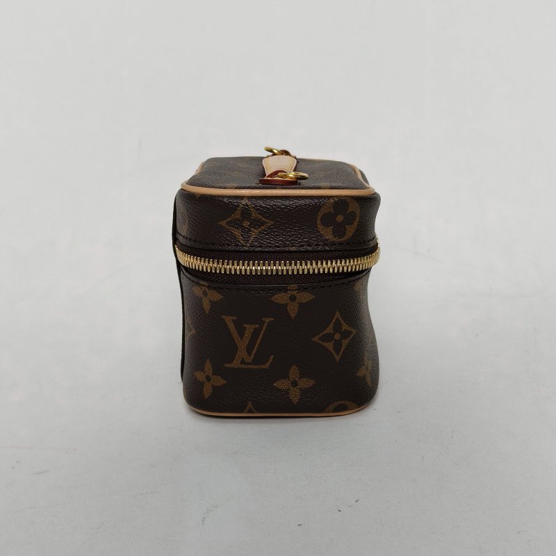 LOUIS VUITTON Nice化妝包Nano14老花PVC晶片肩背包-3