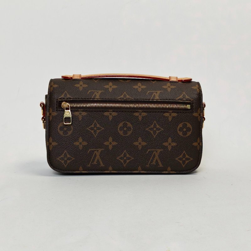 LOUIS VUITTON MetisPochetteEastWest橫版郵差包老花PVC金扣晶片肩背包-2