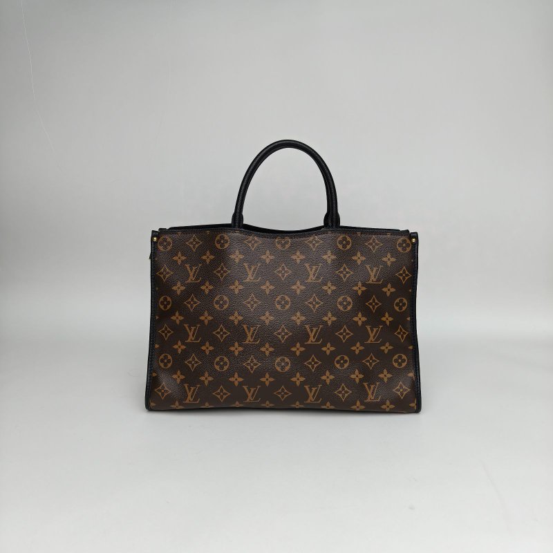 LOUIS VUITTON 拼色帆布金扣2018POPINCOURT通勤包手提包37肩背包-2