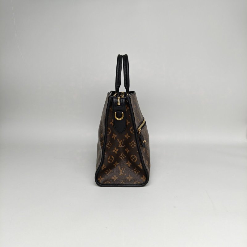 LOUIS VUITTON 拼色帆布金扣2018POPINCOURT通勤包手提包37肩背包-3