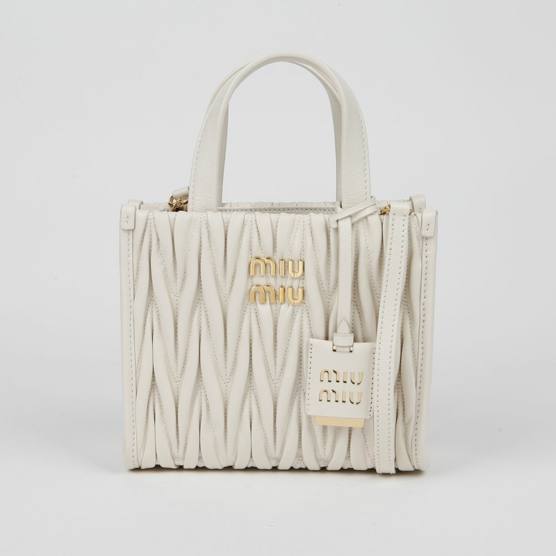 MIU MIU 5BA277 Logo 手提單肩包-1