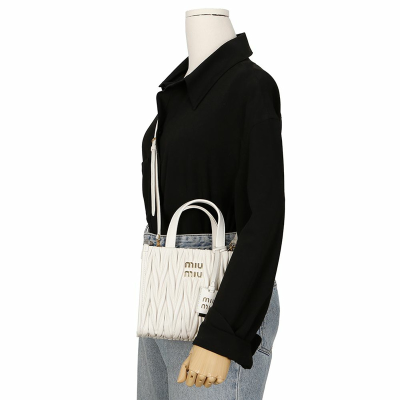 MIU MIU 5BA277 Logo 手提單肩包-9