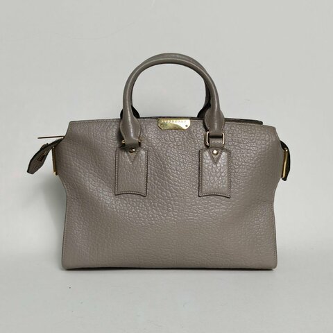 Burberry 灰色牛皮單肩包肩背包