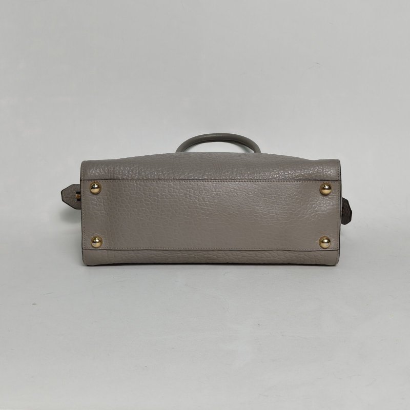 Burberry 灰色牛皮單肩包肩背包-4