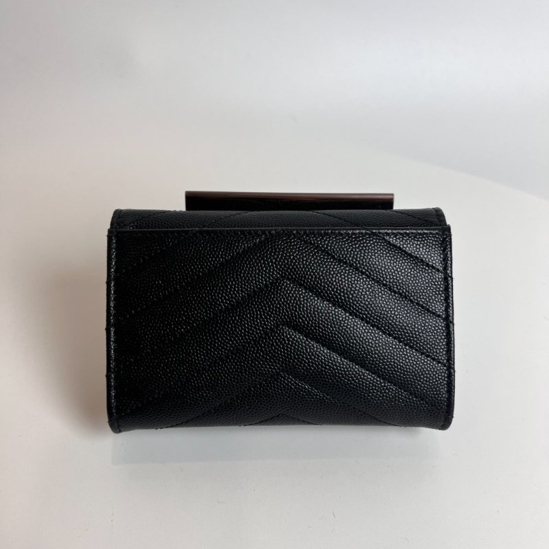 YSL 黑魚子醬卡包-1