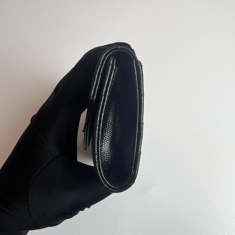 YSL 黑魚子醬卡包-2