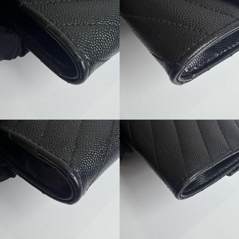 YSL 黑魚子醬卡包-8