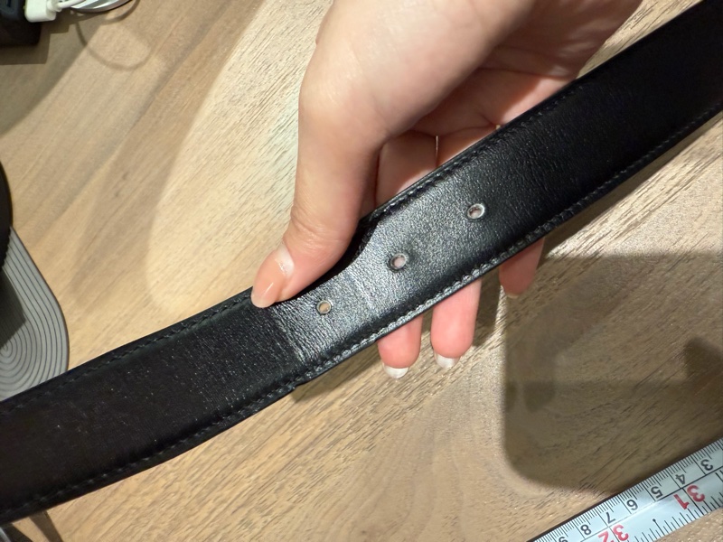可議價✨HERME’S愛馬仕男款灰色皮帶-2