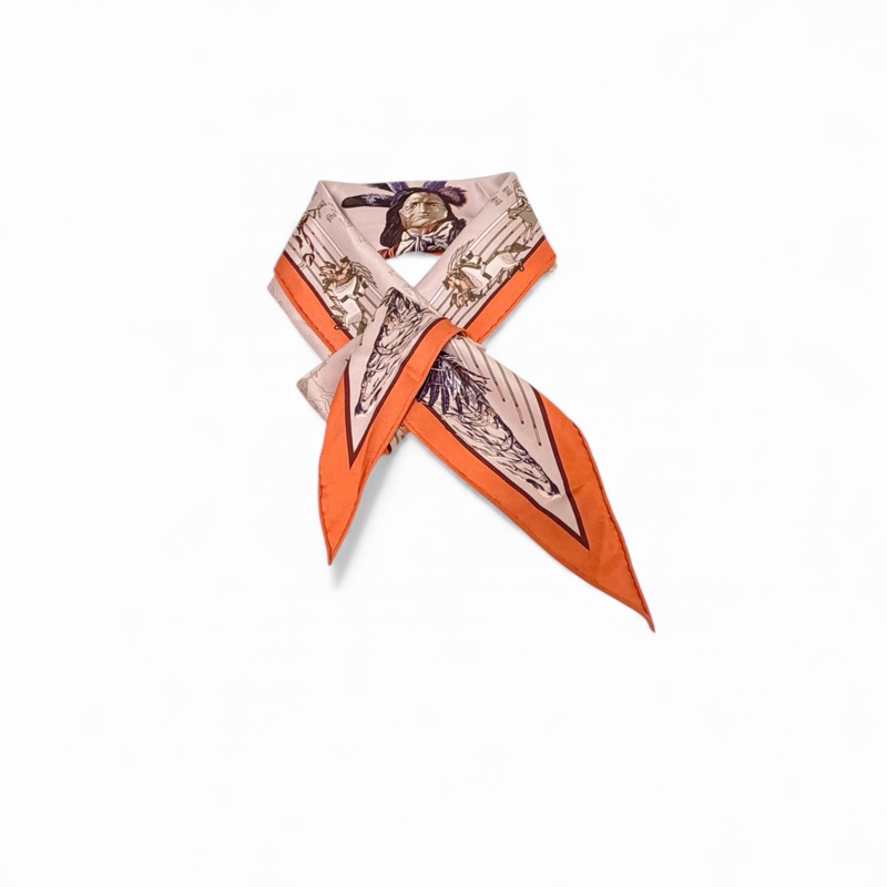 🍒Hermes Pani La Shar Pawnee Skilk Scarf三角 /2F251117-1-3
