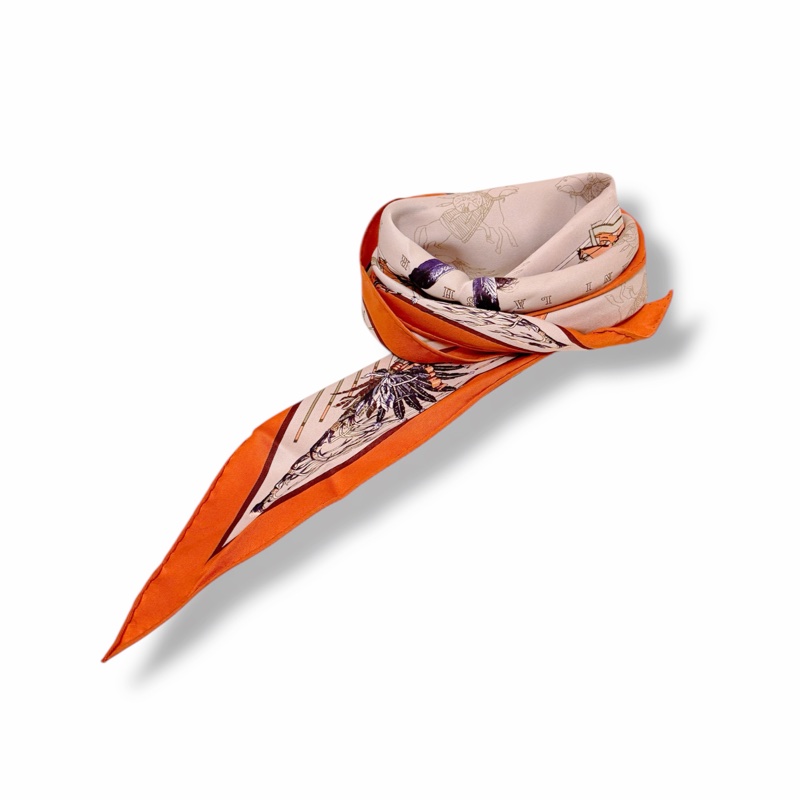 🍒Hermes Pani La Shar Pawnee Skilk Scarf三角 /2F251117-1-4