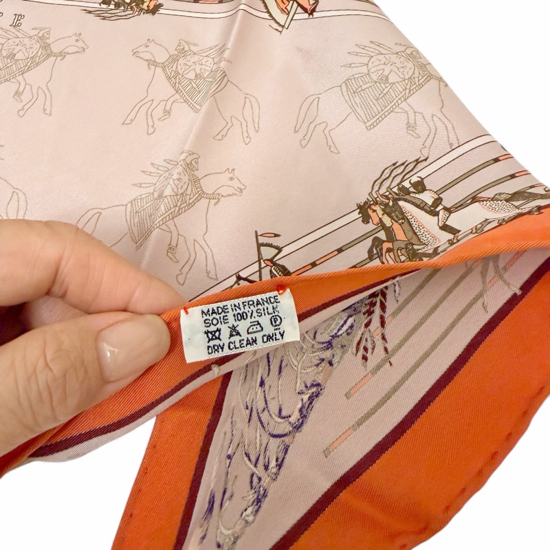 🍒Hermes Pani La Shar Pawnee Skilk Scarf三角 /2F251117-1-7