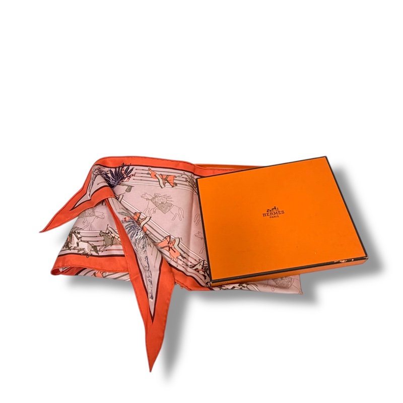 🍒Hermes Pani La Shar Pawnee Skilk Scarf三角 /2F251117-1-9