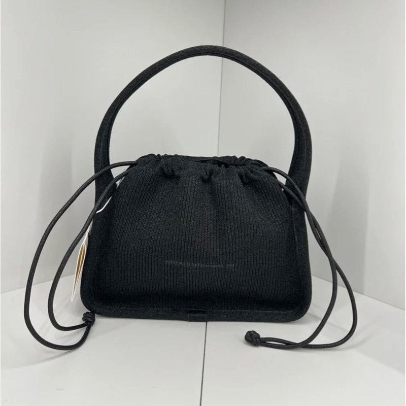 Alexander Wang Ryan 針織 托特包 黑色/灰色-0