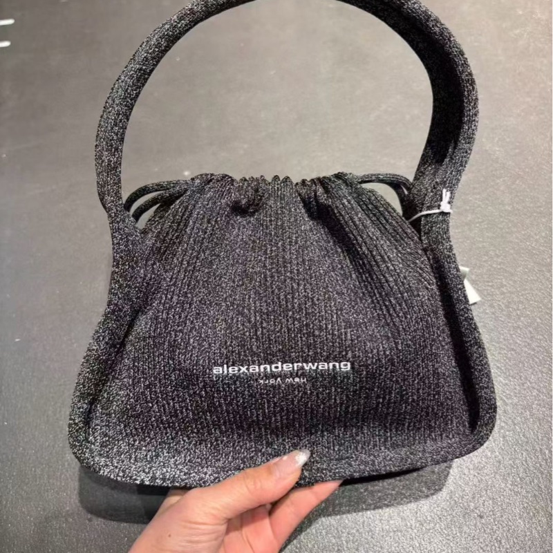 Alexander Wang Ryan 針織 托特包 黑色/灰色-2